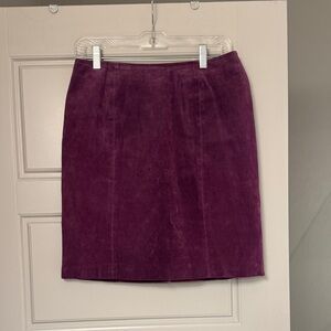 Vintage Real Leather Skirt